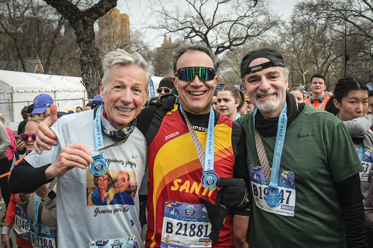 Dr. Santiago Mera, cirujano digestivo de Málaga, participando en la Media Maratón de Nueva York