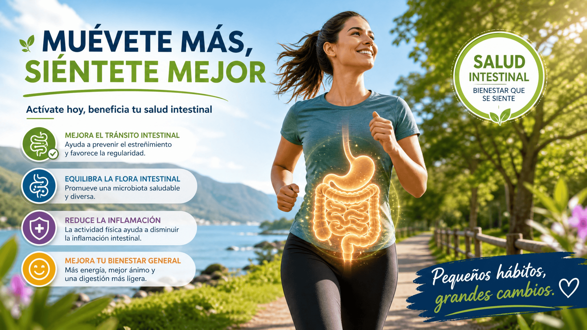 beneficios actividad física salud intestinal